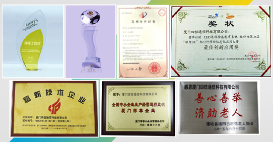 歷年來廈門四信所獲得的殊榮！