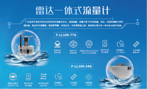 四信農(nóng)業(yè)水價綜合改革系統(tǒng)相關(guān)設(shè)備之雷達(dá)一體式流量計